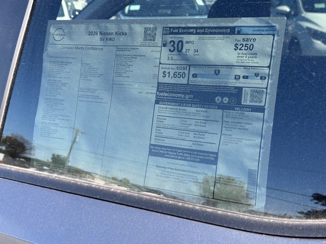 2026 Nissan Kicks SV PREMIUM, COLD WEATHER PACKAGE