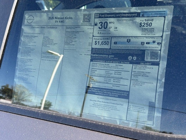 2026 Nissan Kicks SV PREMIUM, COLD WEATHER PACKAGE