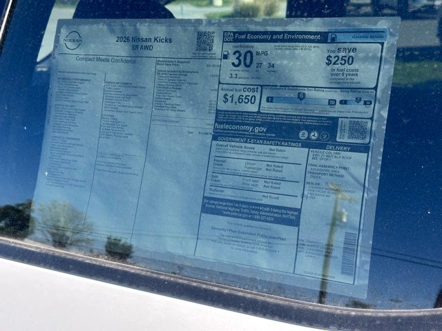 2026 Nissan Kicks SR PREMIUM, COLD WEATHER PACKAGE