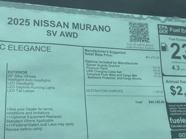 2025 Nissan Murano SV
