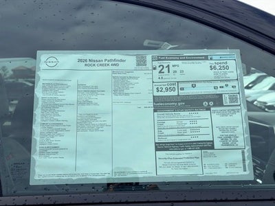 2026 Nissan Pathfinder Rock Creek PREMIUM PACKAGE