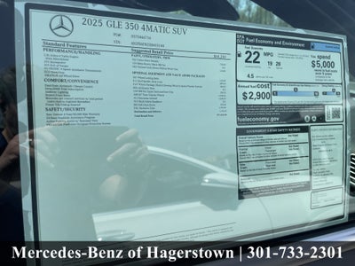 2025 Mercedes-Benz GLE GLE 350 4MATIC® SUV