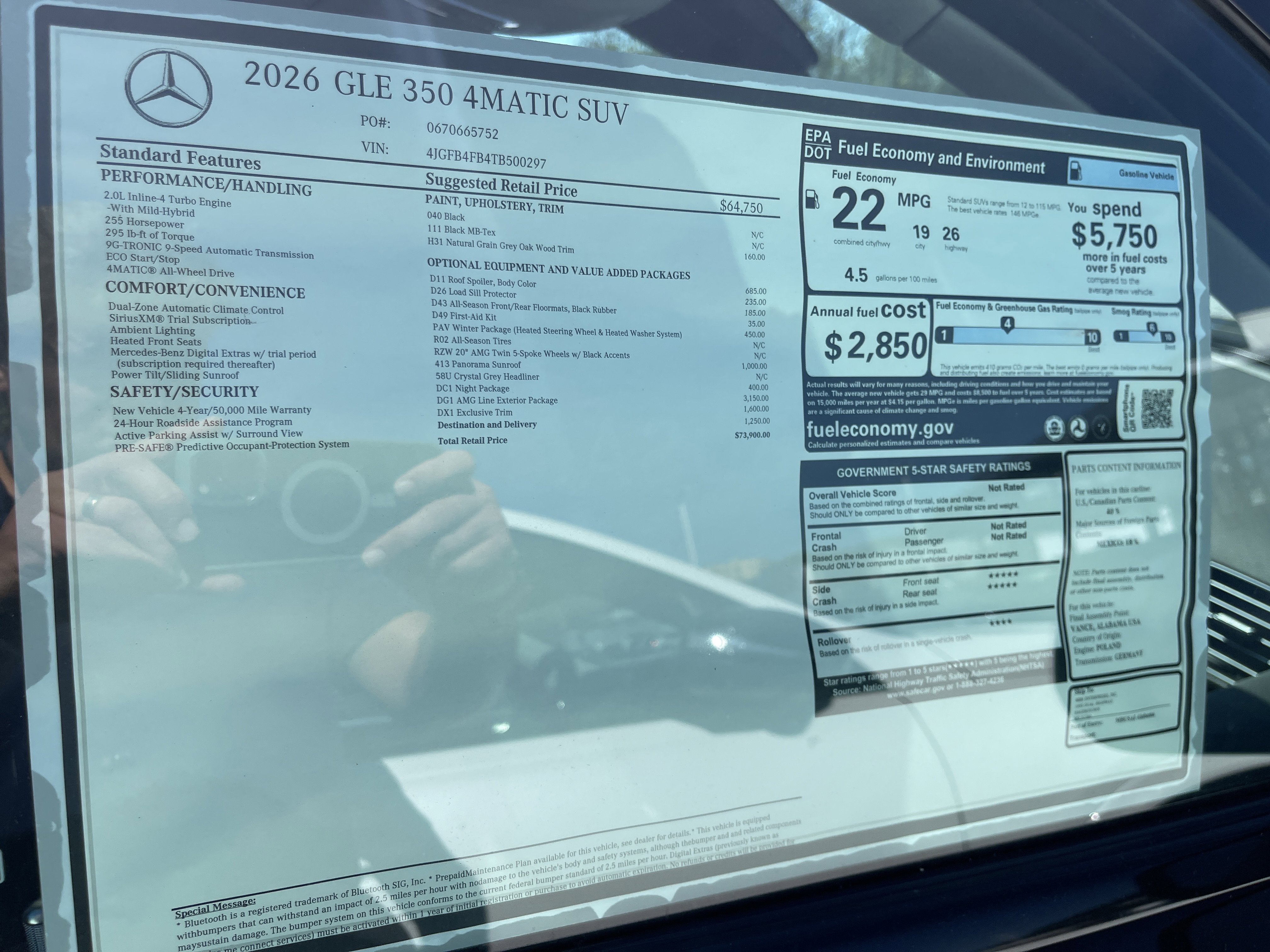 2026 Mercedes-Benz GLE GLE 350 4MATIC® SUV