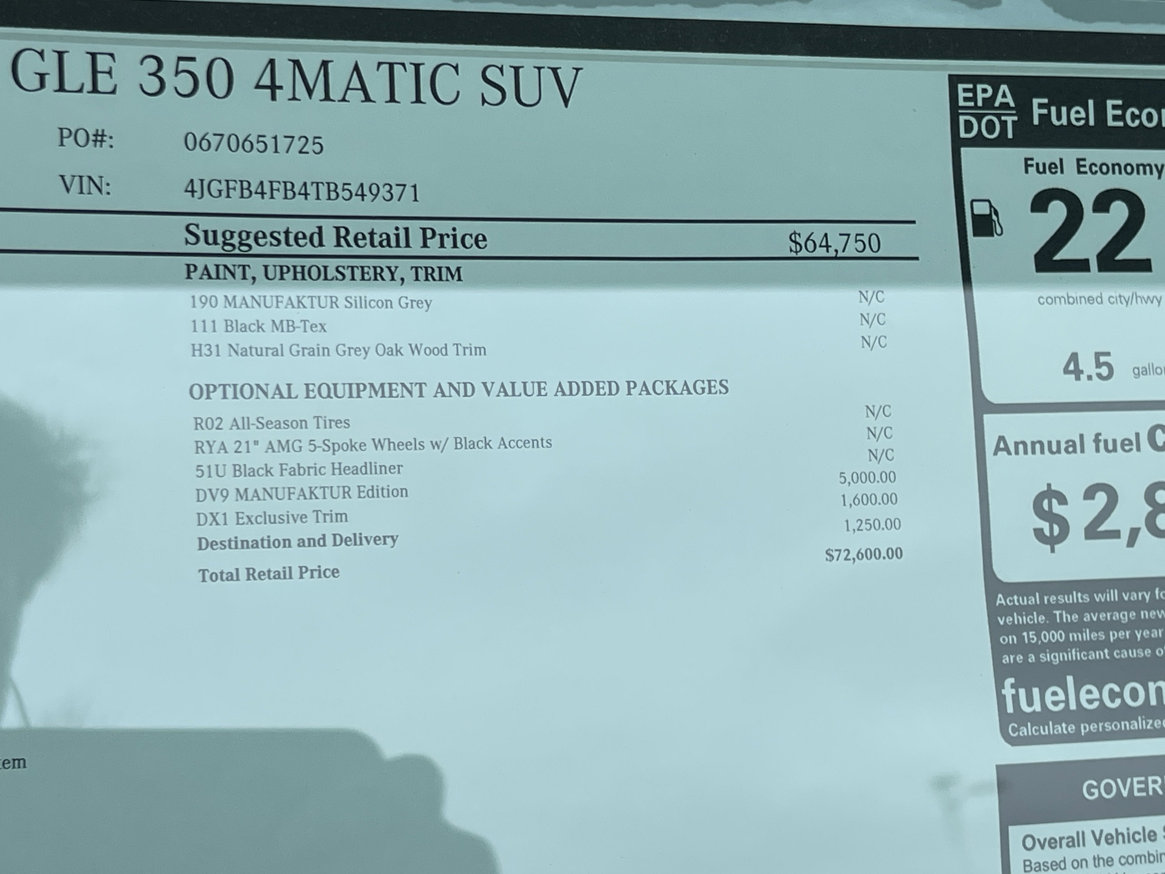 2026 Mercedes-Benz GLE GLE 350 4MATIC® SUV MANUFAKTUR Edition