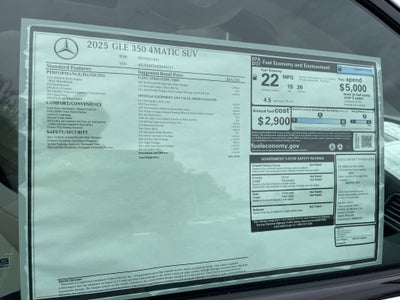 2025 Mercedes-Benz GLE GLE 350 4MATIC® SUV