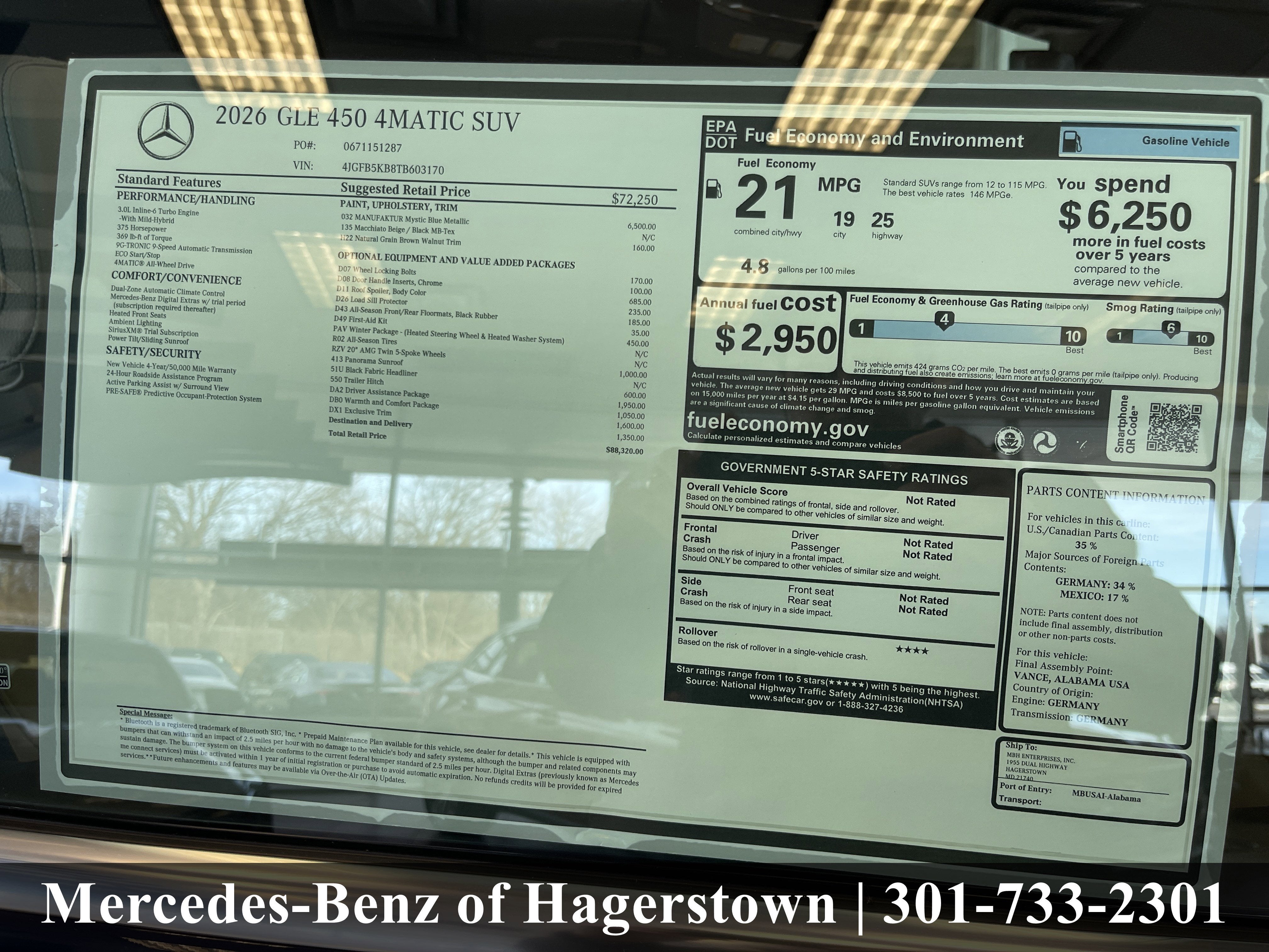 2026 Mercedes-Benz GLE GLE 450 4MATIC® SUV