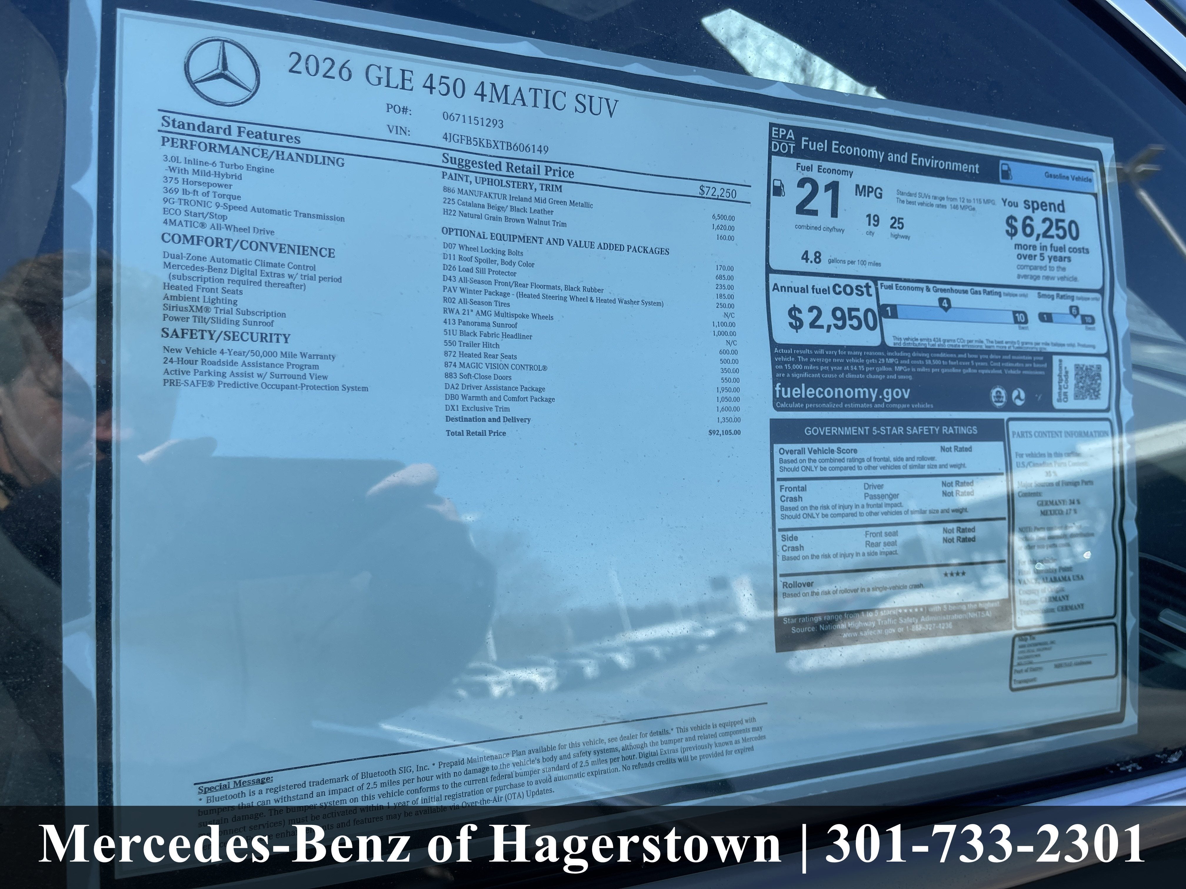 2026 Mercedes-Benz GLE GLE 450 4MATIC® SUV