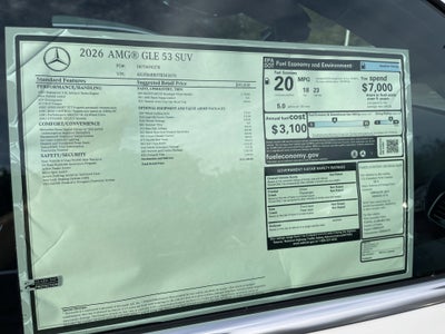 2026 Mercedes-Benz GLE AMG® GLE 53 4MATIC®+ SUV