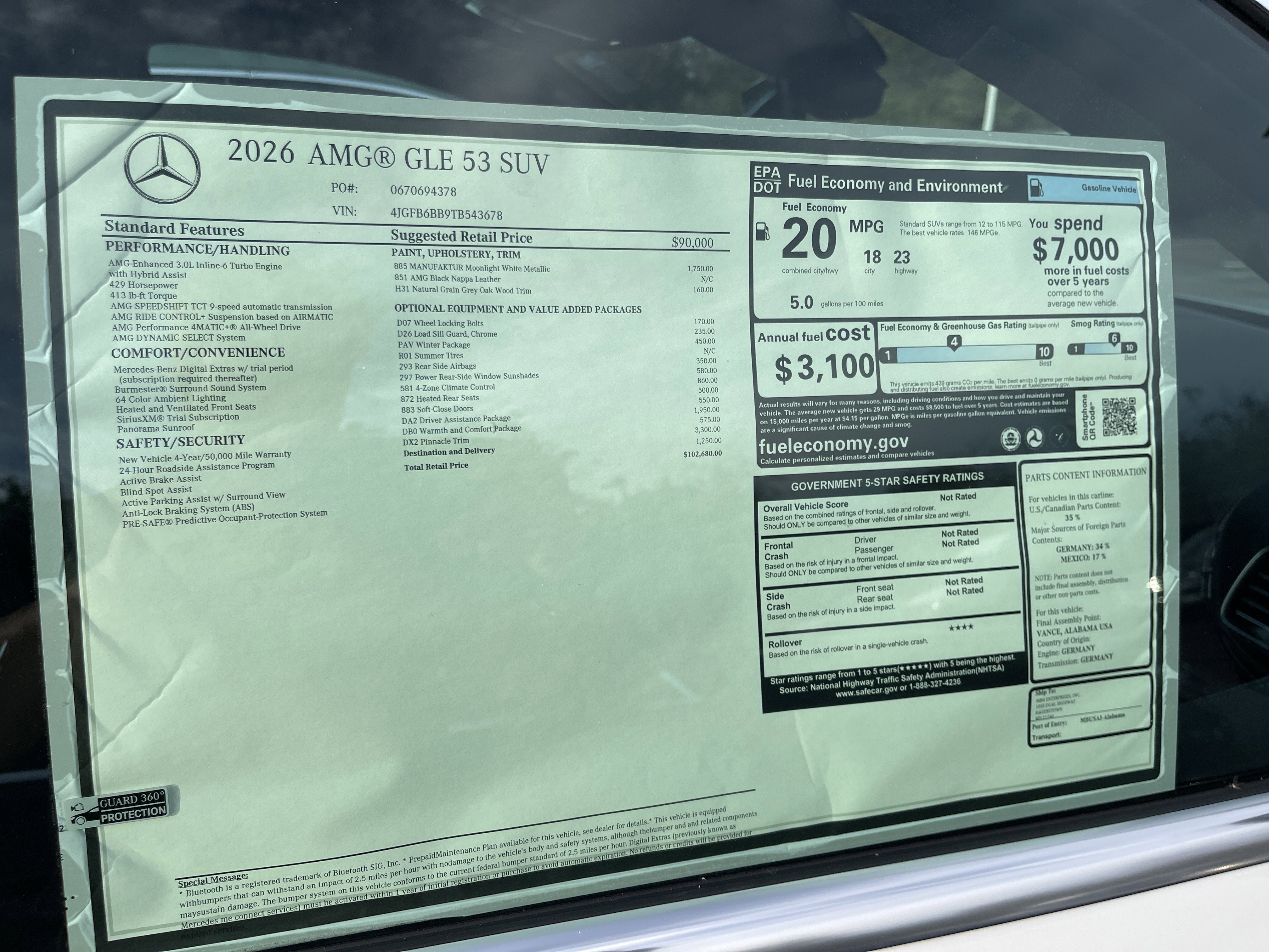 2026 Mercedes-Benz GLE AMG® GLE 53 4MATIC®+ SUV