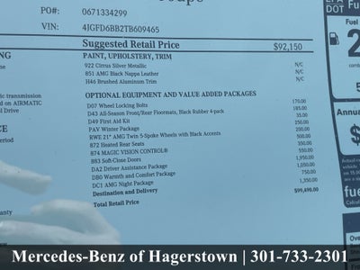 2026 Mercedes-Benz GLE AMG® GLE 53 4MATIC®+ Coupe