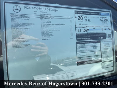 2026 Mercedes-Benz GLE AMG® GLE 53 4MATIC®+ Coupe
