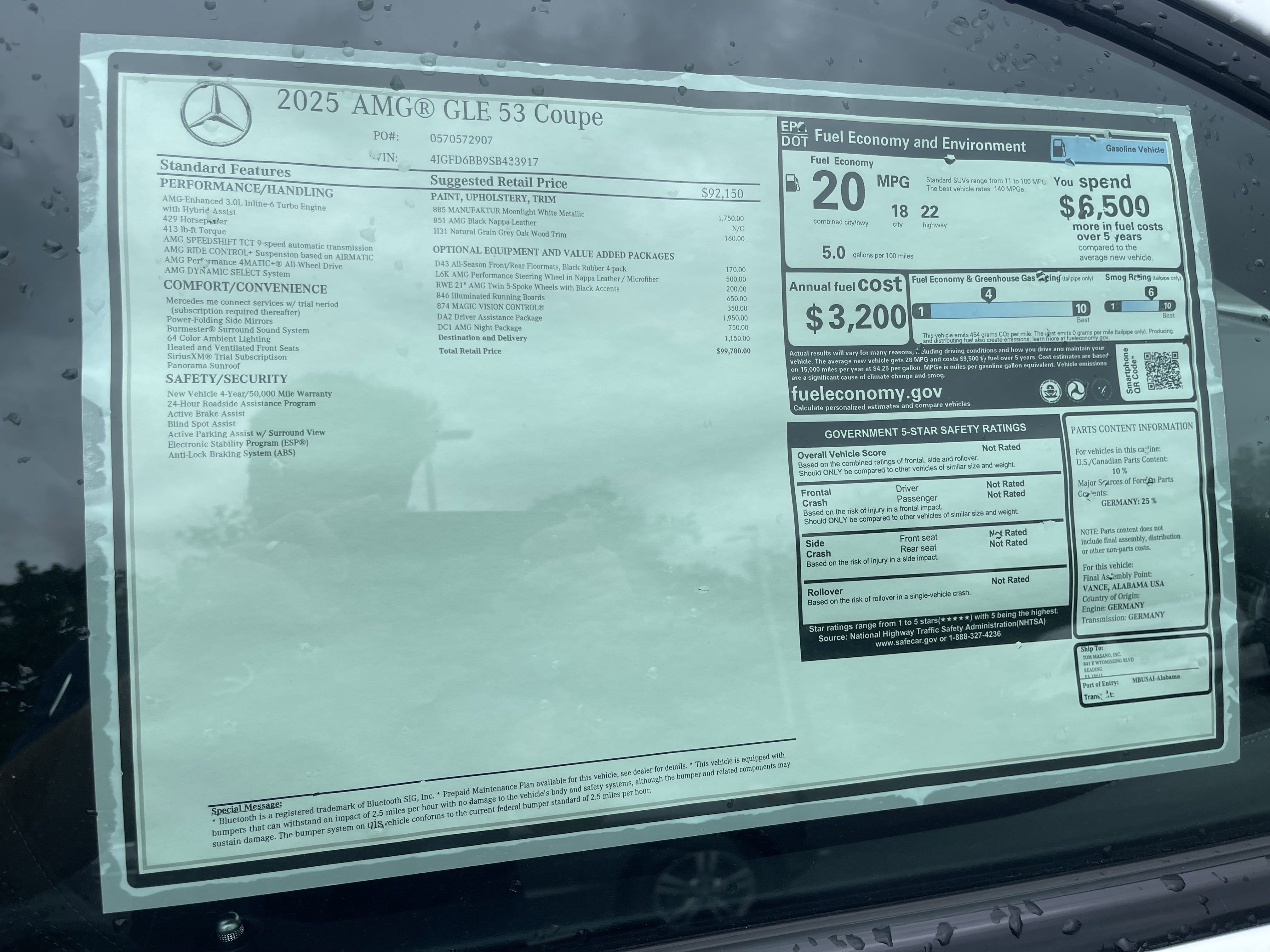 2025 Mercedes-Benz GLE AMG® GLE 53 4MATIC®+ Coupe