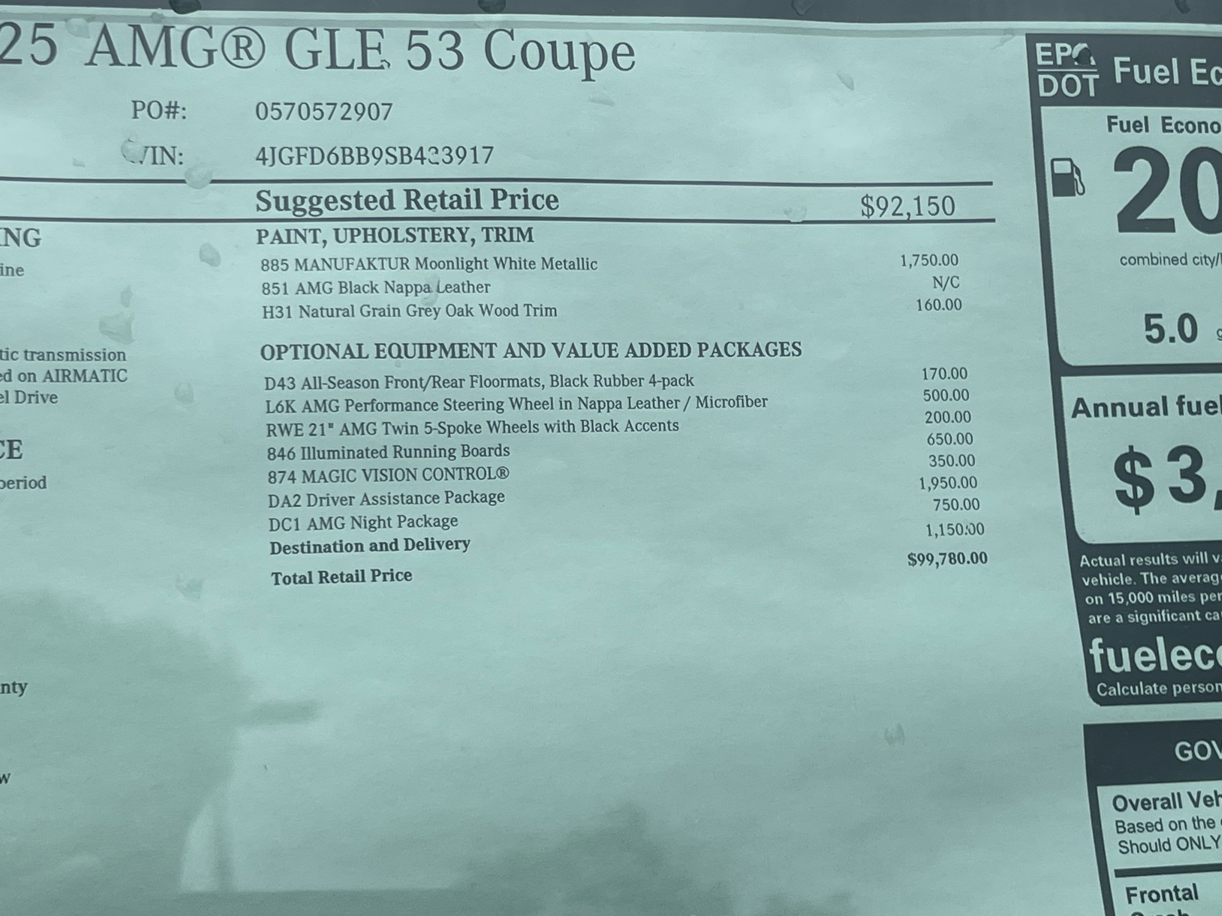 2025 Mercedes-Benz GLE AMG® GLE 53 4MATIC®+ Coupe