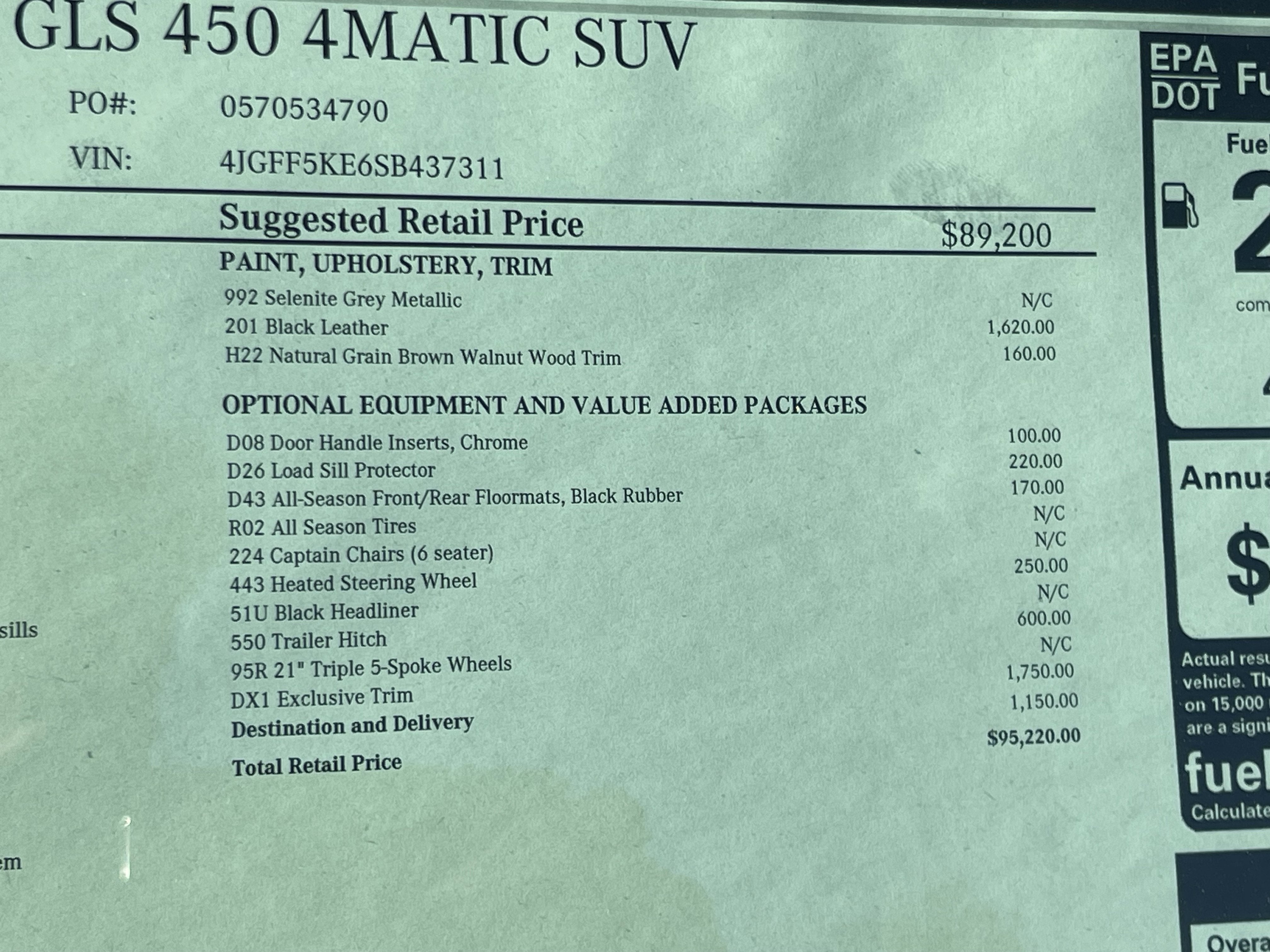 2025 Mercedes-Benz GLS GLS 450 4MATIC® SUV