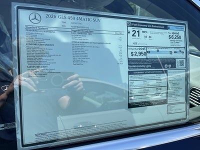 2026 Mercedes-Benz GLS GLS 450 4MATIC® SUV