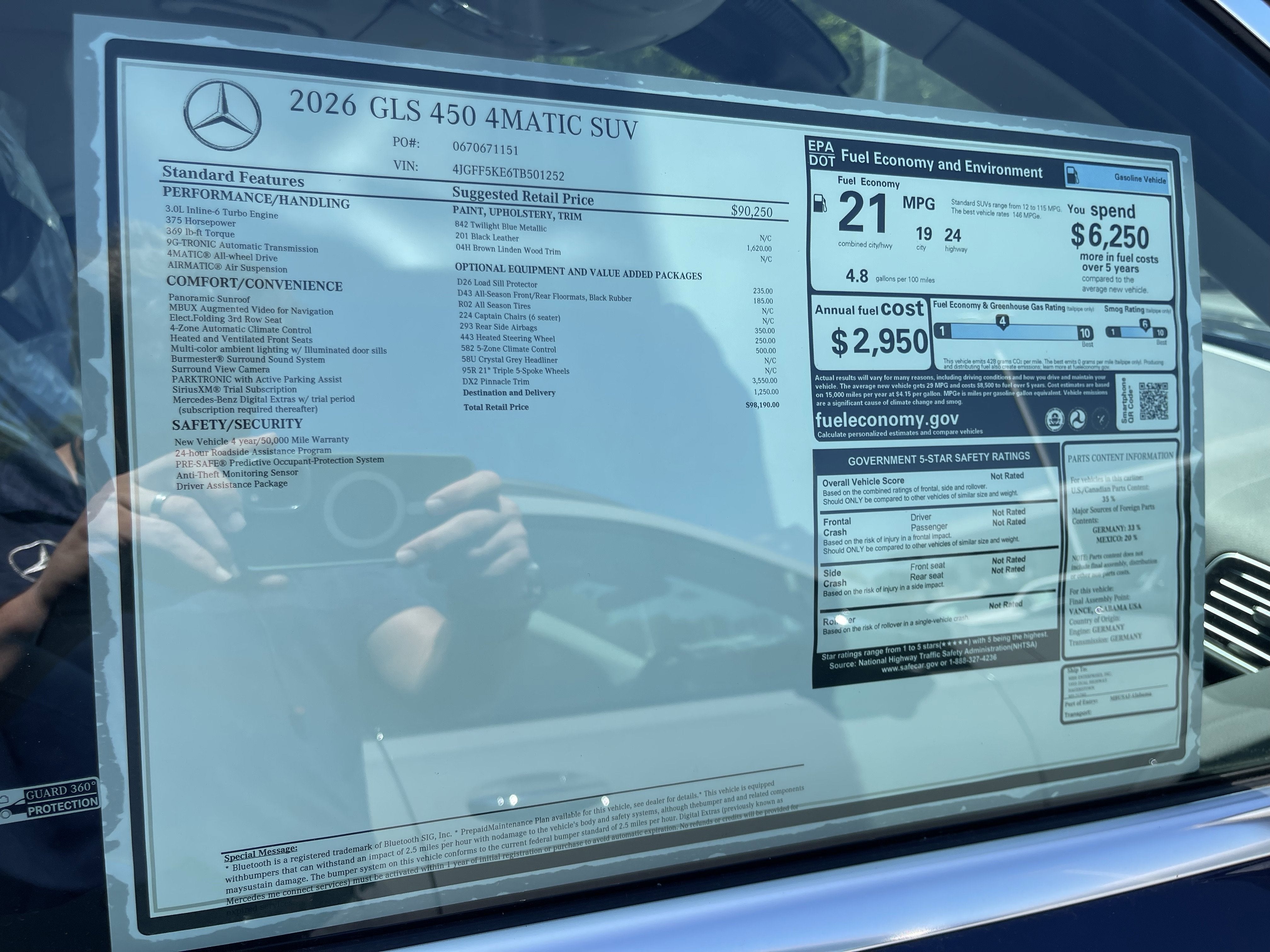 2026 Mercedes-Benz GLS GLS 450 4MATIC® SUV