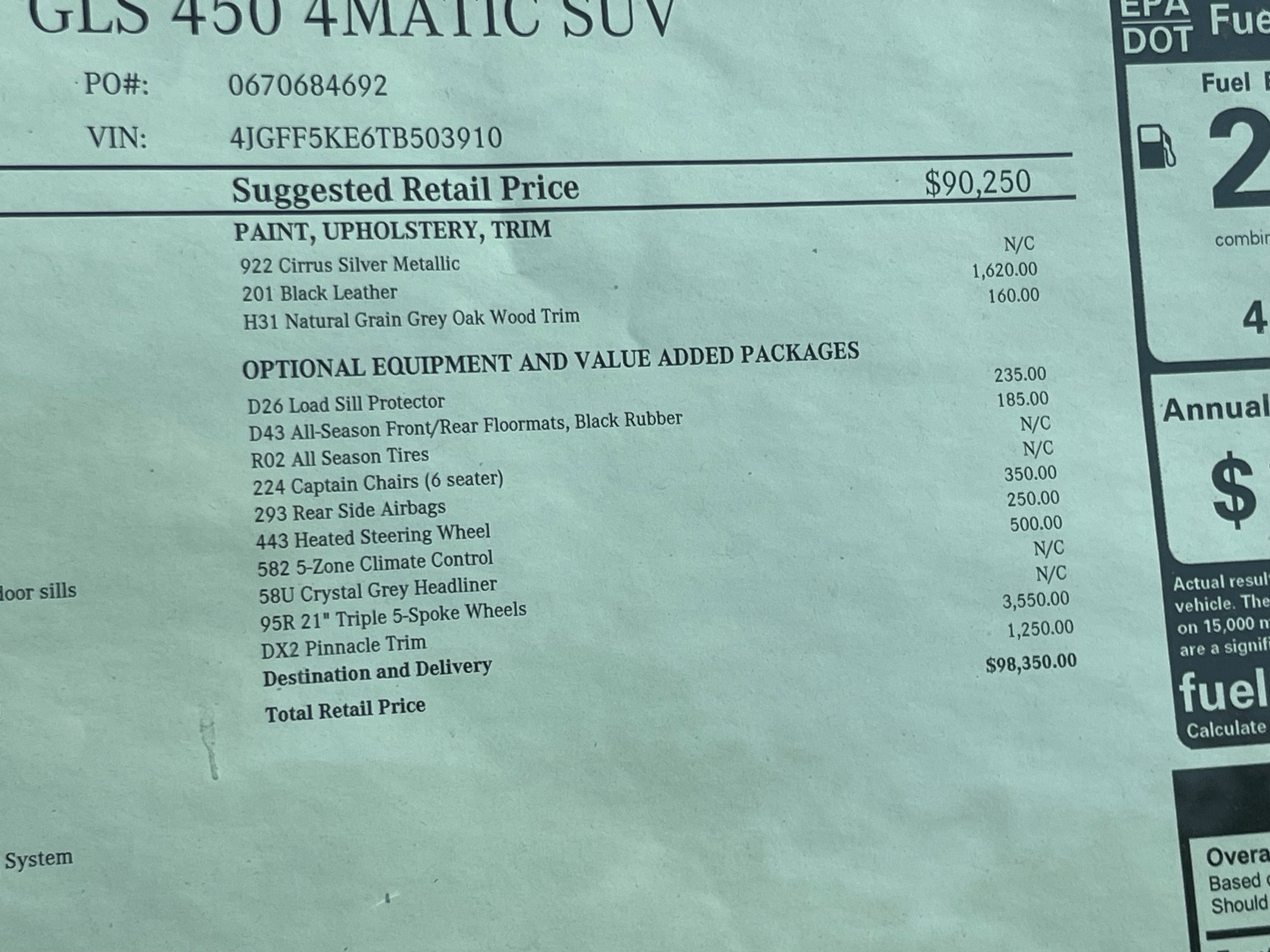 2026 Mercedes-Benz GLS GLS 450 4MATIC® SUV