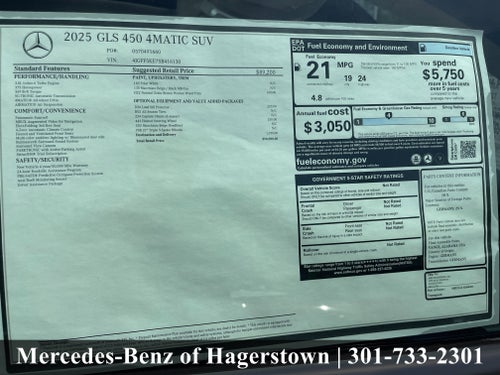 2025 Mercedes-Benz GLS GLS 450 4MATIC® SUV