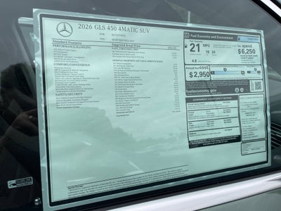2026 Mercedes-Benz GLS GLS 450 4MATIC® SUV