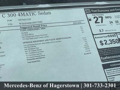 2025 Mercedes-Benz C-Class C 300 4MATIC® Sedan