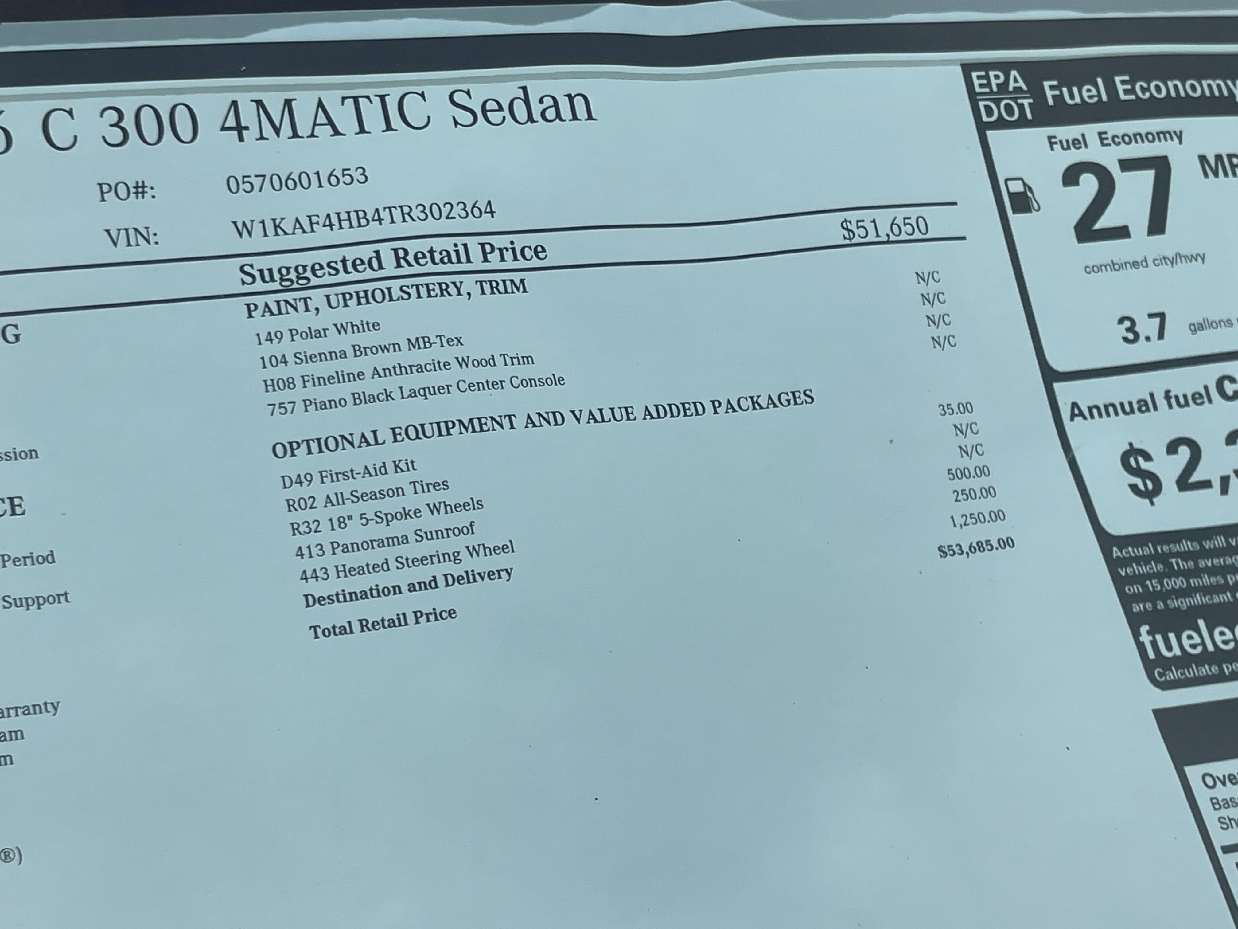 2026 Mercedes-Benz C-Class C 300 4MATIC® Sedan