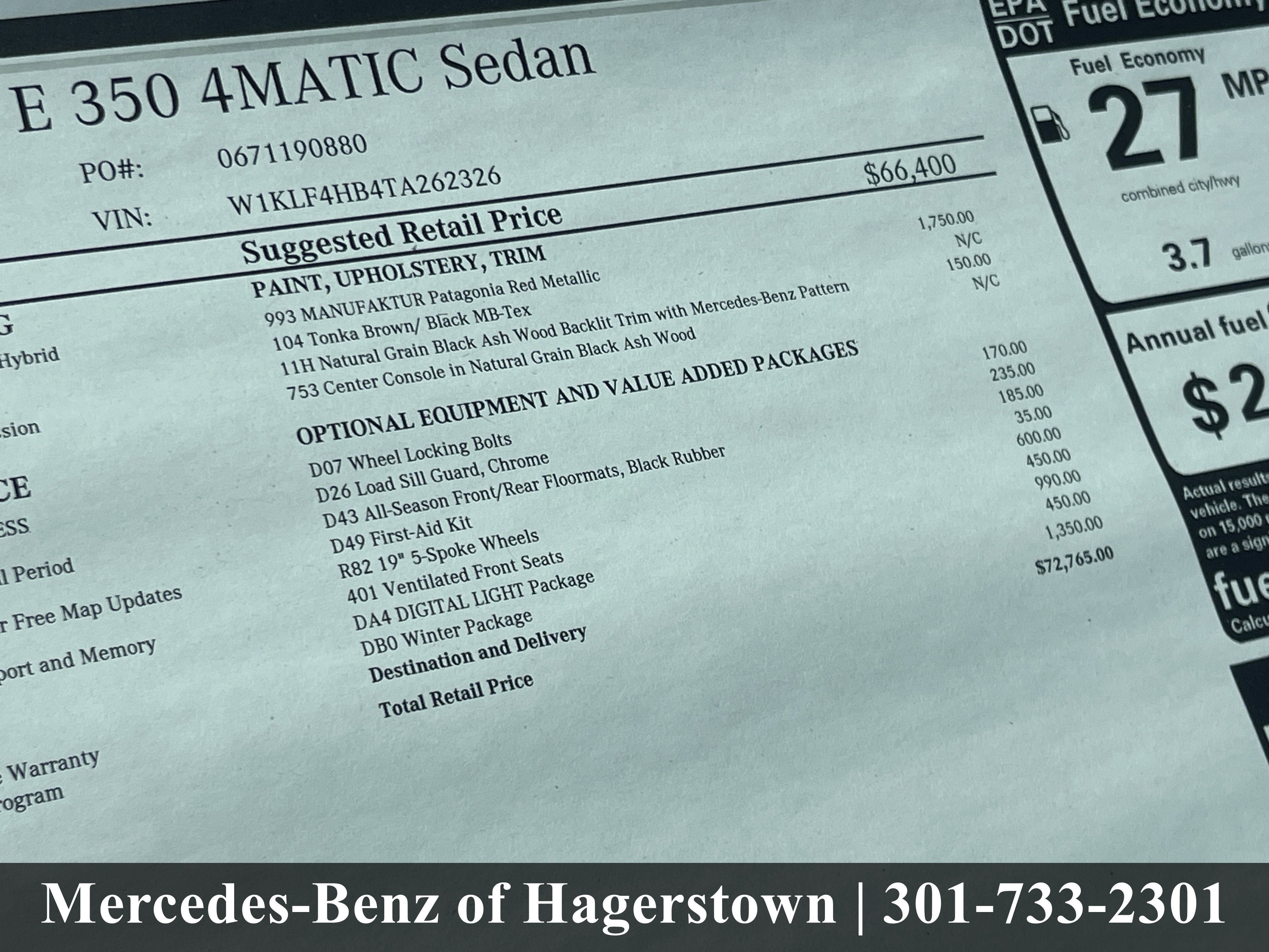 2026 Mercedes-Benz E-Class E 350 4MATIC® Sedan