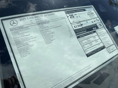 2025 Mercedes-Benz E-Class E 450 4MATIC® All-Terrain Wagon