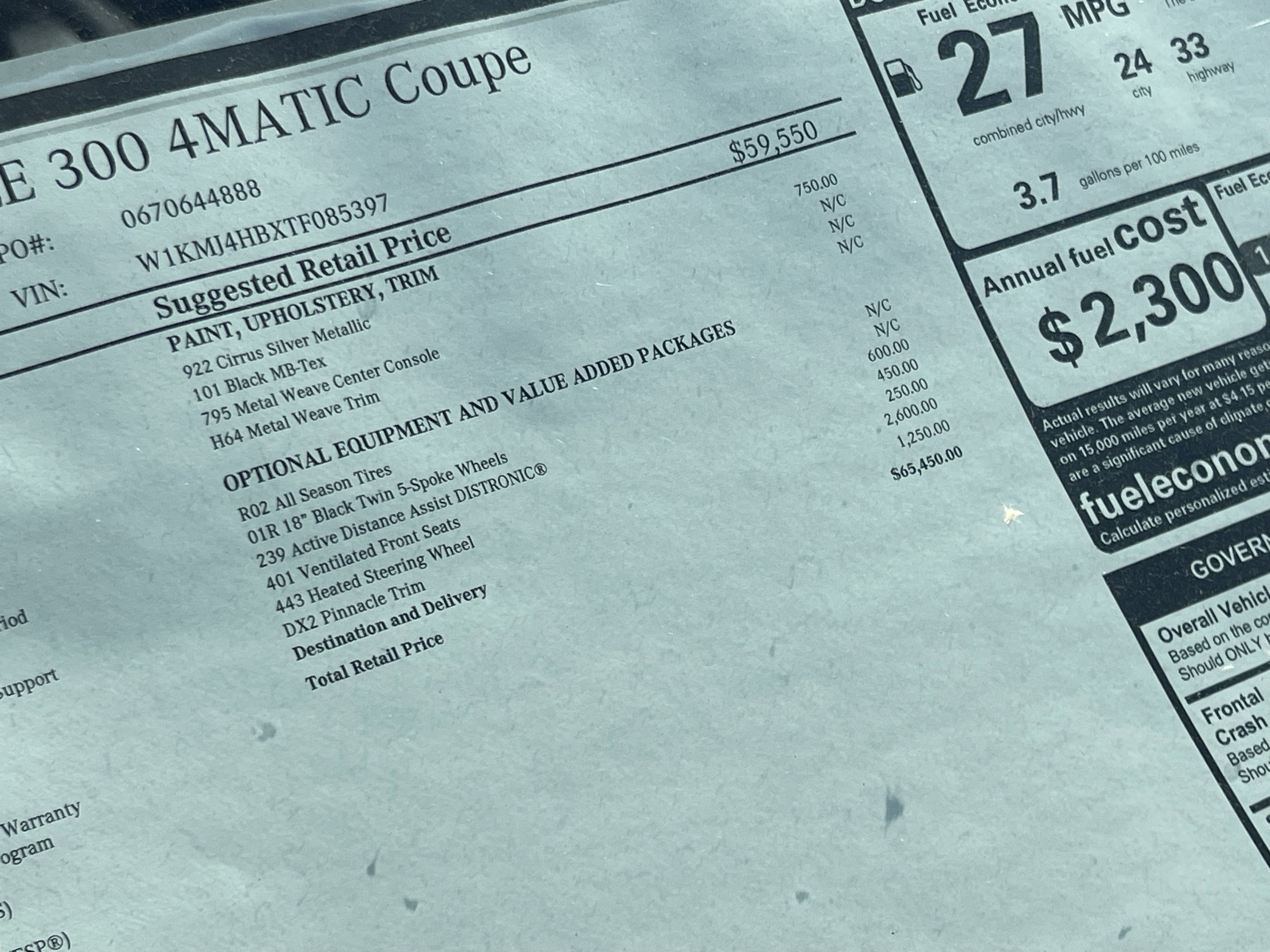 2026 Mercedes-Benz CLE CLE 300 4MATIC® Coupe