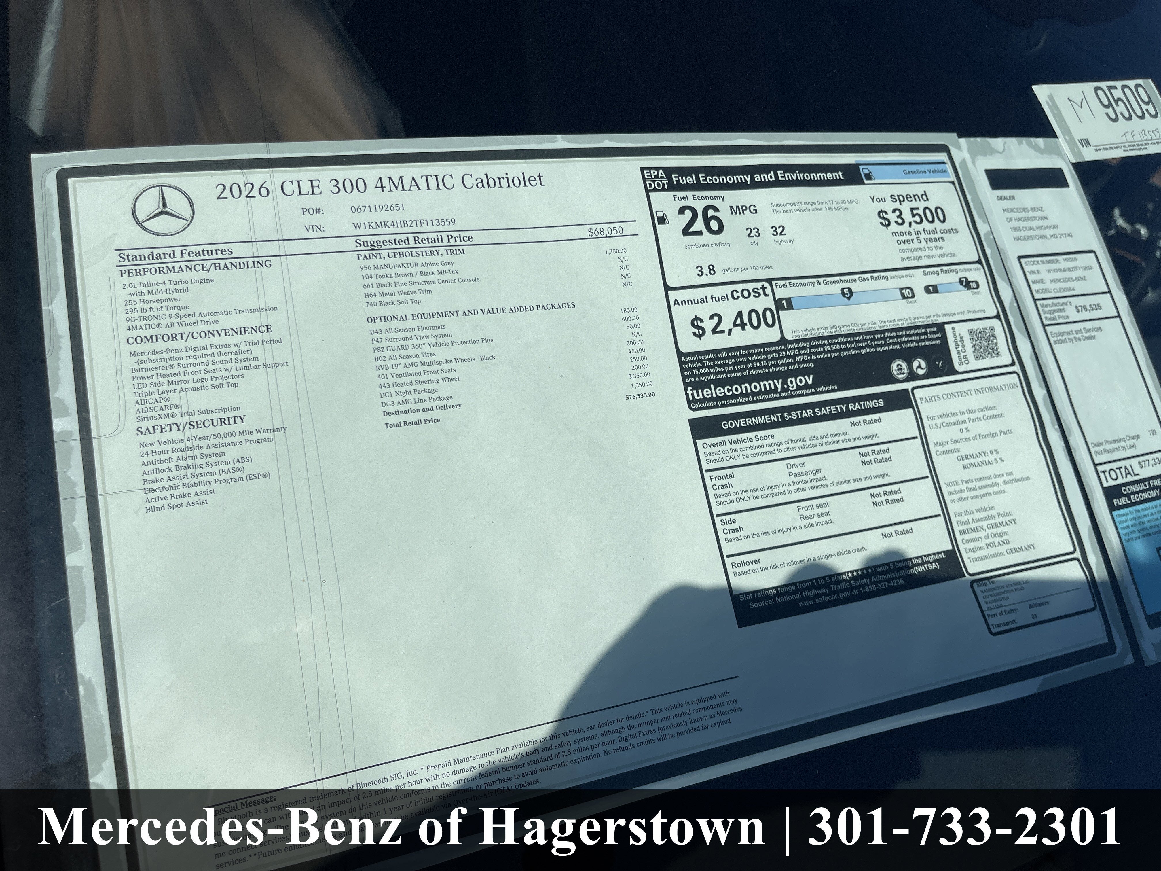 2026 Mercedes-Benz CLE CLE 300 4MATIC® Cabriolet