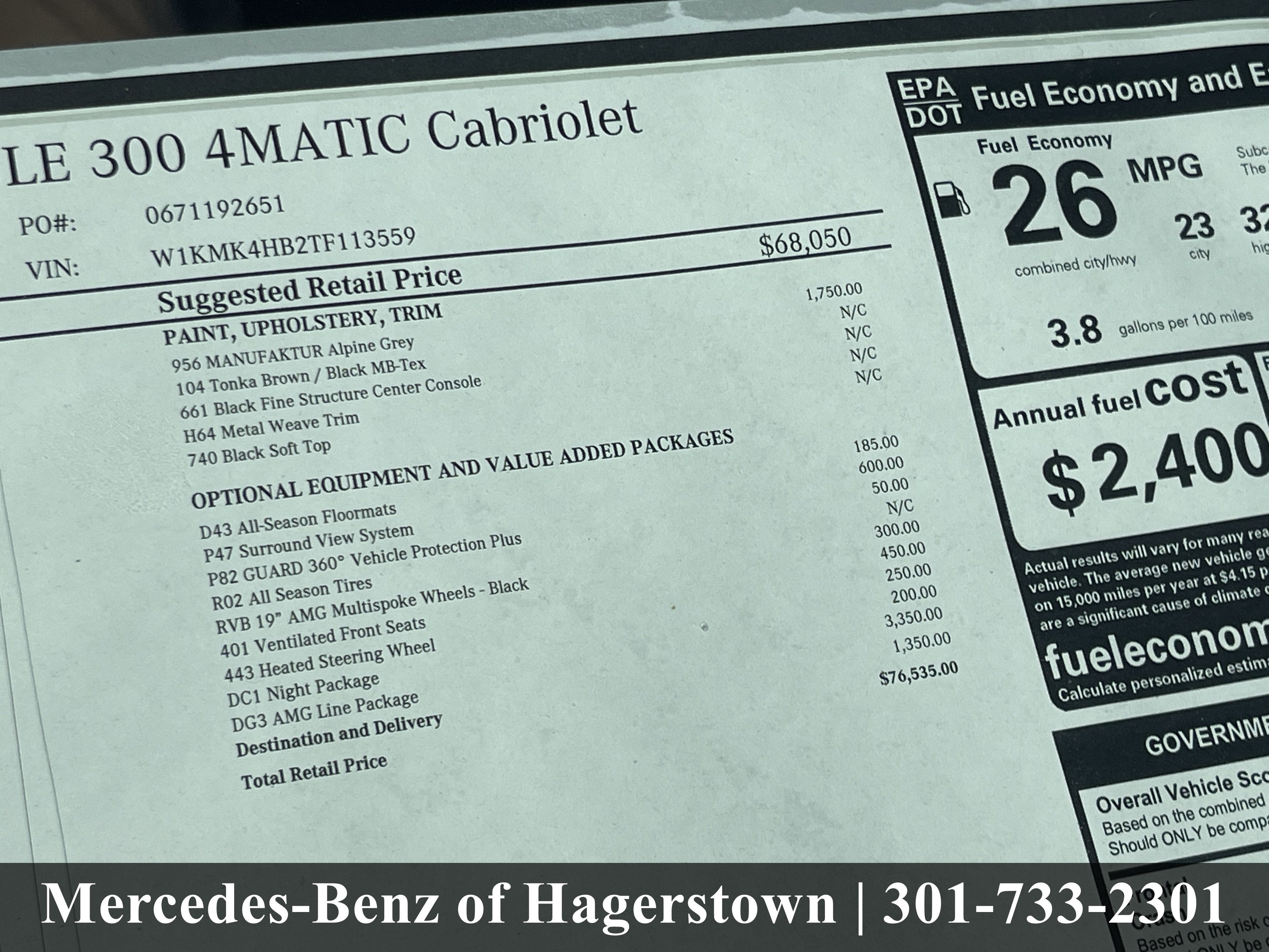 2026 Mercedes-Benz CLE CLE 300 4MATIC® Cabriolet