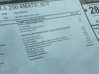 2025 Mercedes-Benz GLA GLA 250 4MATIC® SUV