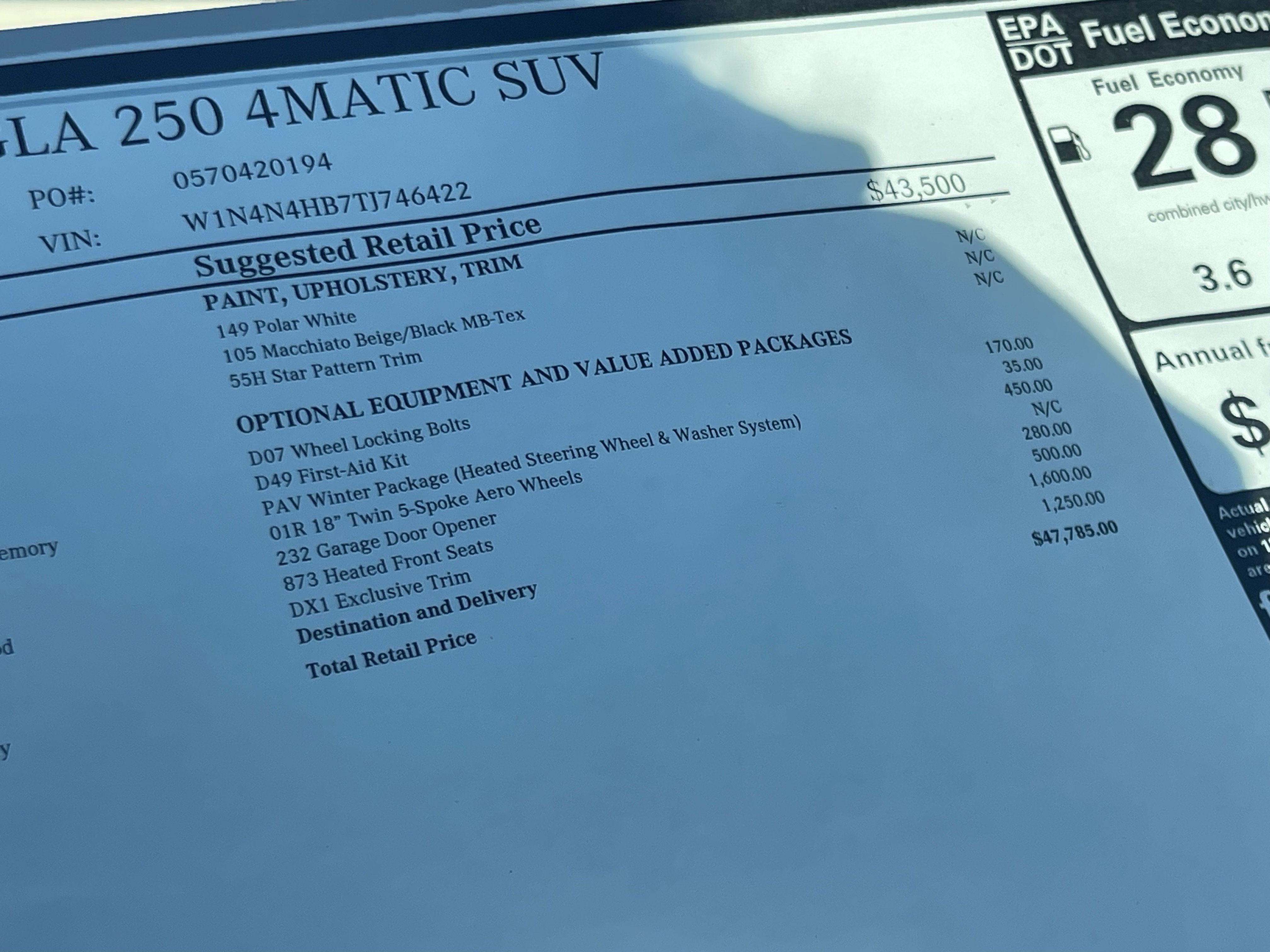 2026 Mercedes-Benz GLA GLA 250 4MATIC® SUV