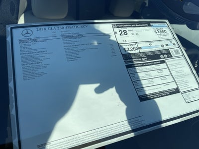 2026 Mercedes-Benz GLA GLA 250 4MATIC® SUV