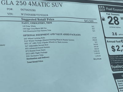 2026 Mercedes-Benz GLA GLA 250 4MATIC® SUV