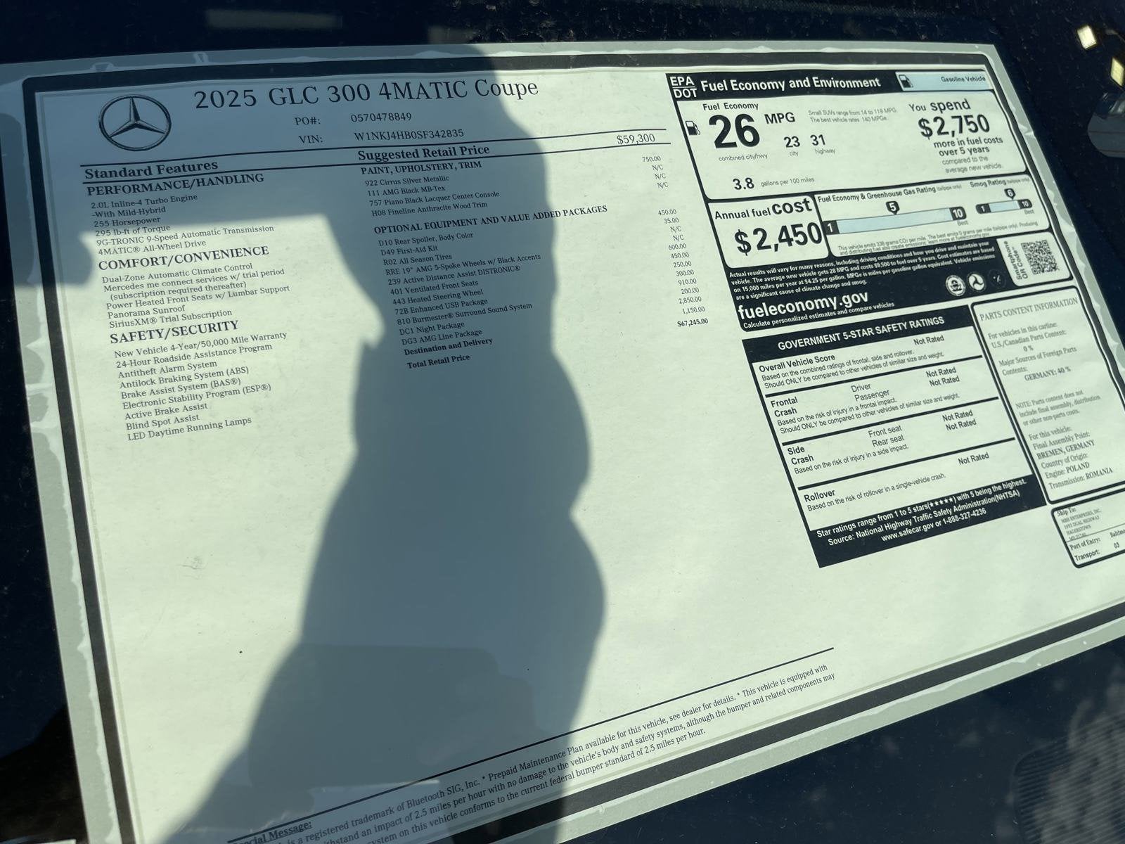 2025 Mercedes-Benz GLC GLC 300 4MATIC® Coupe