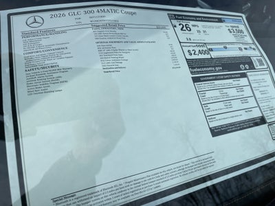 2026 Mercedes-Benz GLC GLC 300 4MATIC® Coupe