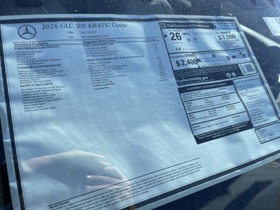 2026 Mercedes-Benz GLC GLC 300 4MATIC® Coupe