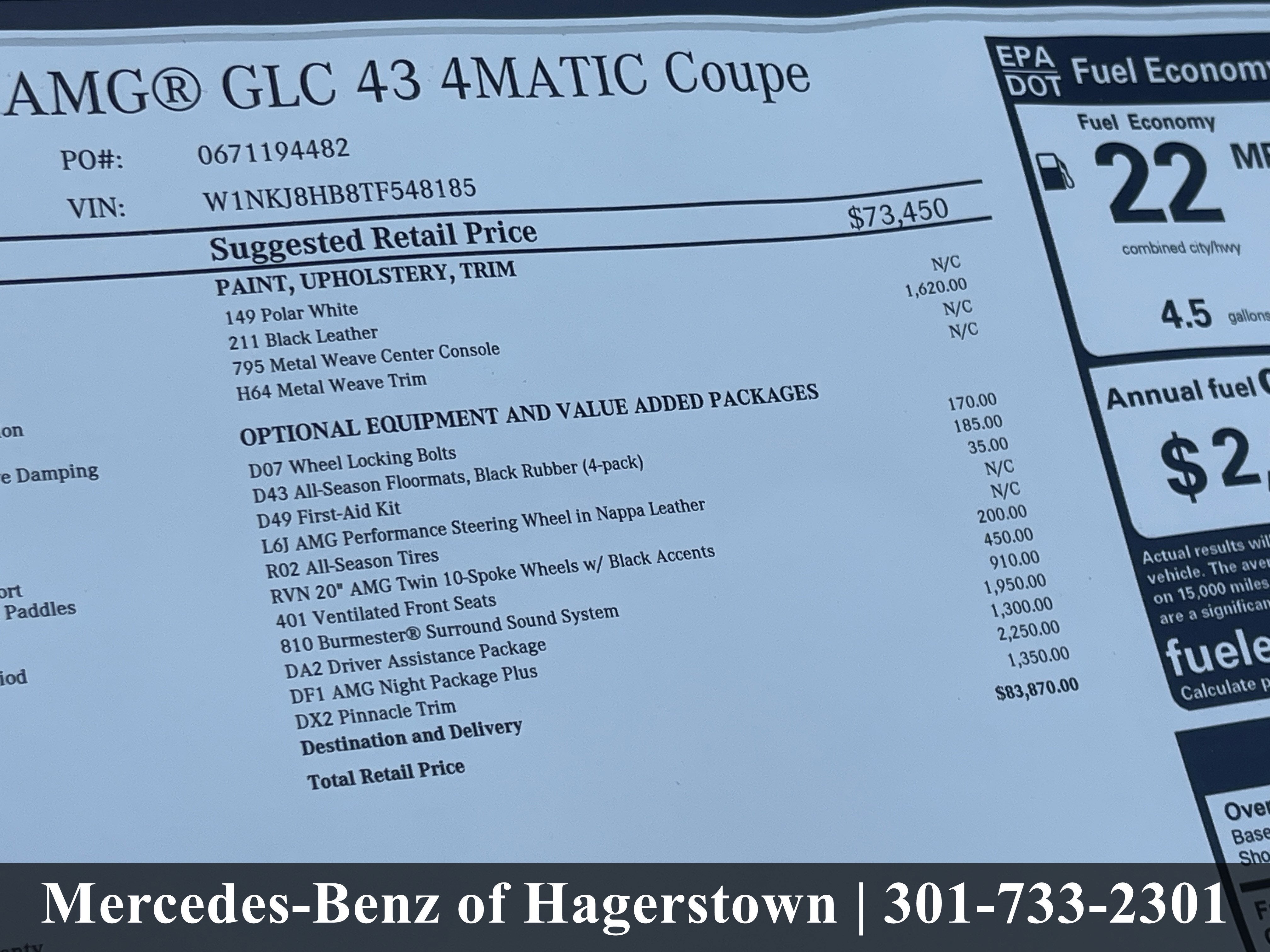 2026 Mercedes-Benz GLC AMG® GLC 43 4MATIC® Coupe