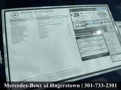 2026 Mercedes-Benz GLC GLC 300 4MATIC® SUV