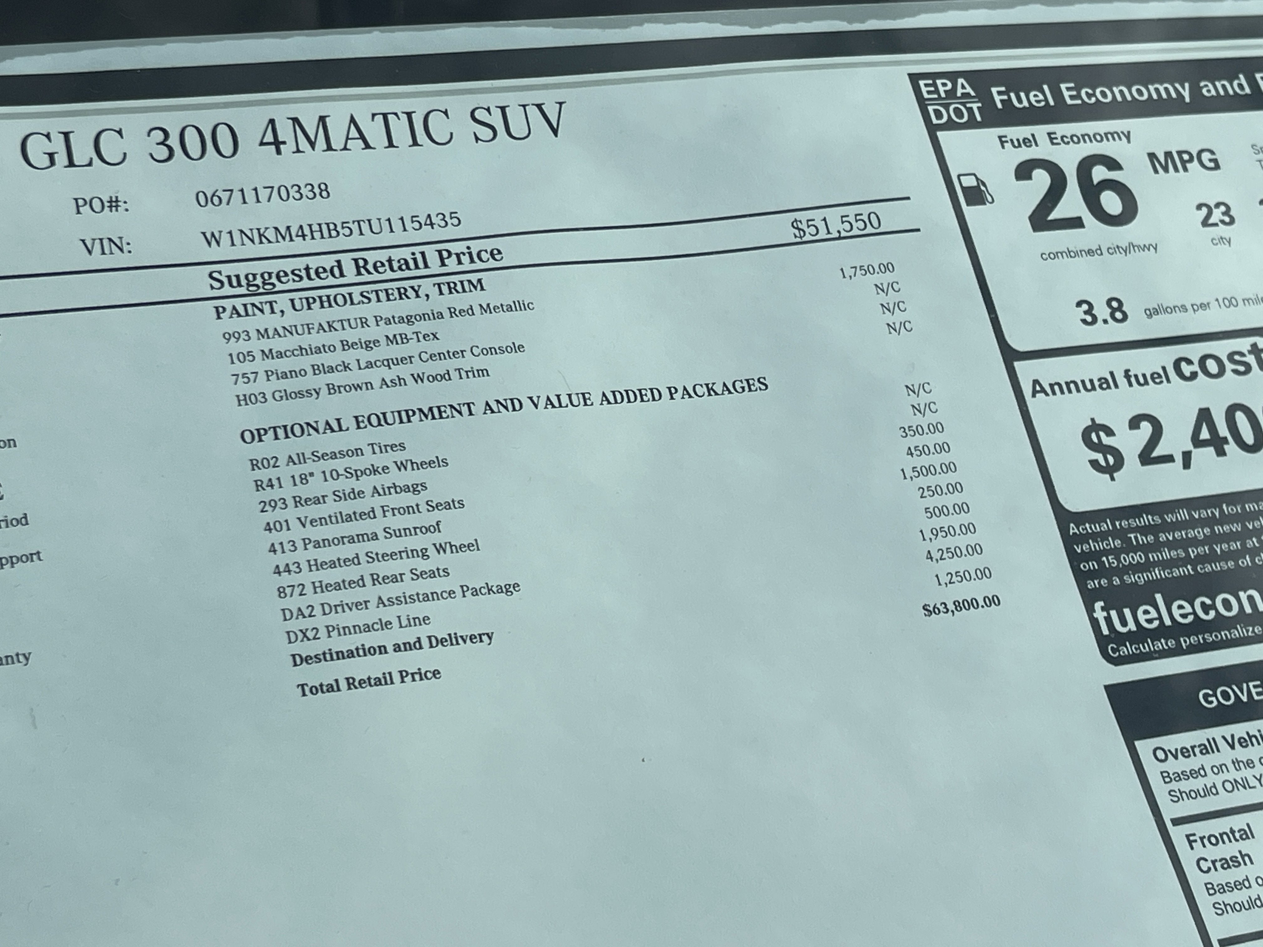 2026 Mercedes-Benz GLC GLC 300 4MATIC® SUV