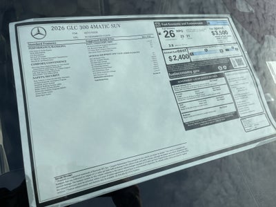 2026 Mercedes-Benz GLC GLC 300 4MATIC® SUV