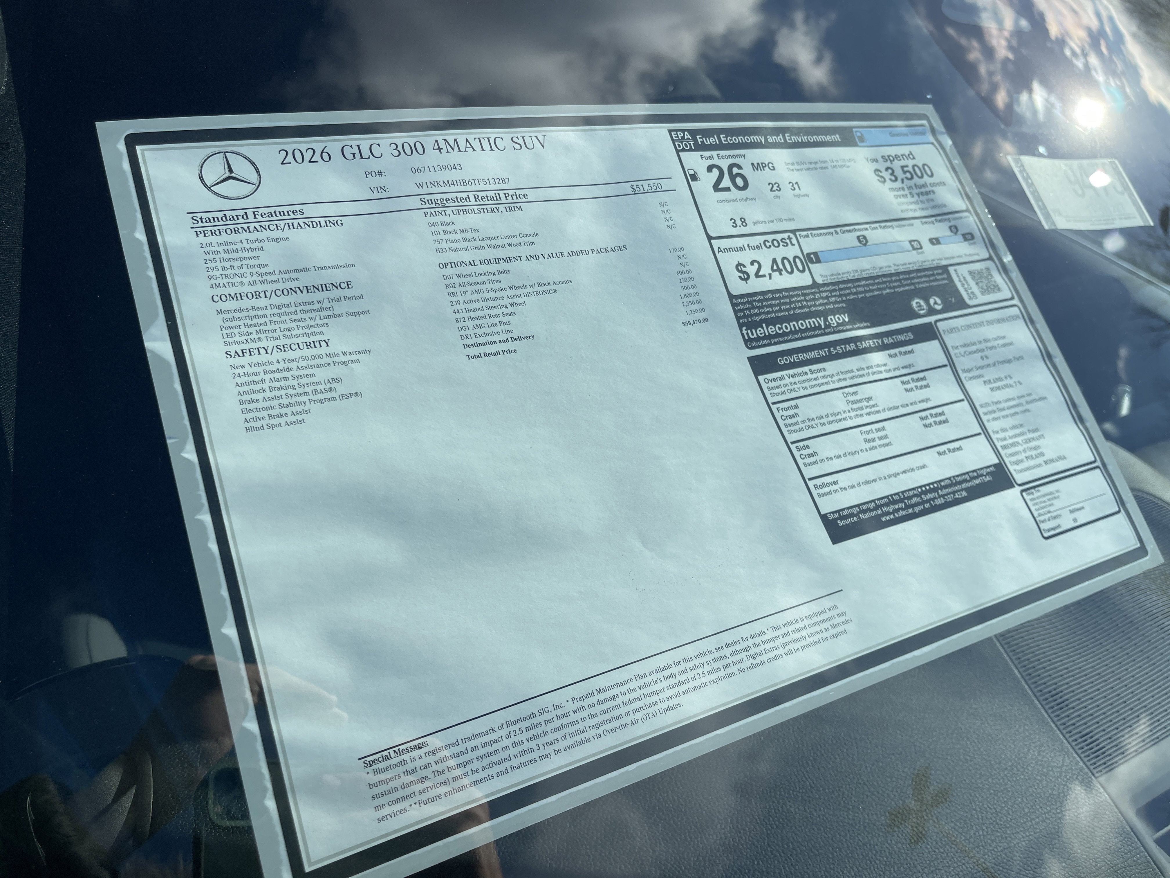 2026 Mercedes-Benz GLC GLC 300 4MATIC® SUV