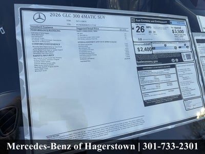 2026 Mercedes-Benz GLC GLC 300 4MATIC® SUV