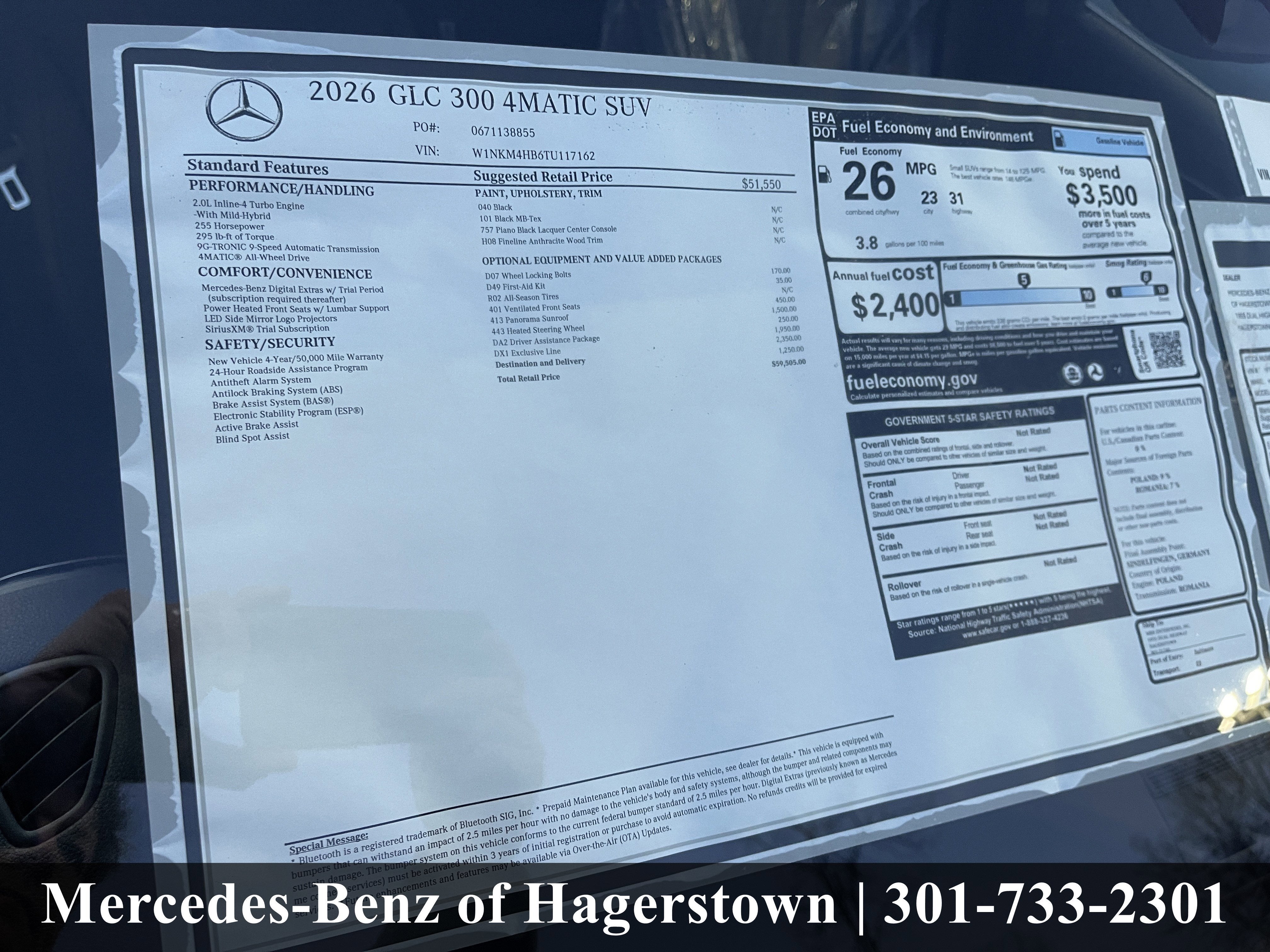 2026 Mercedes-Benz GLC GLC 300 4MATIC® SUV