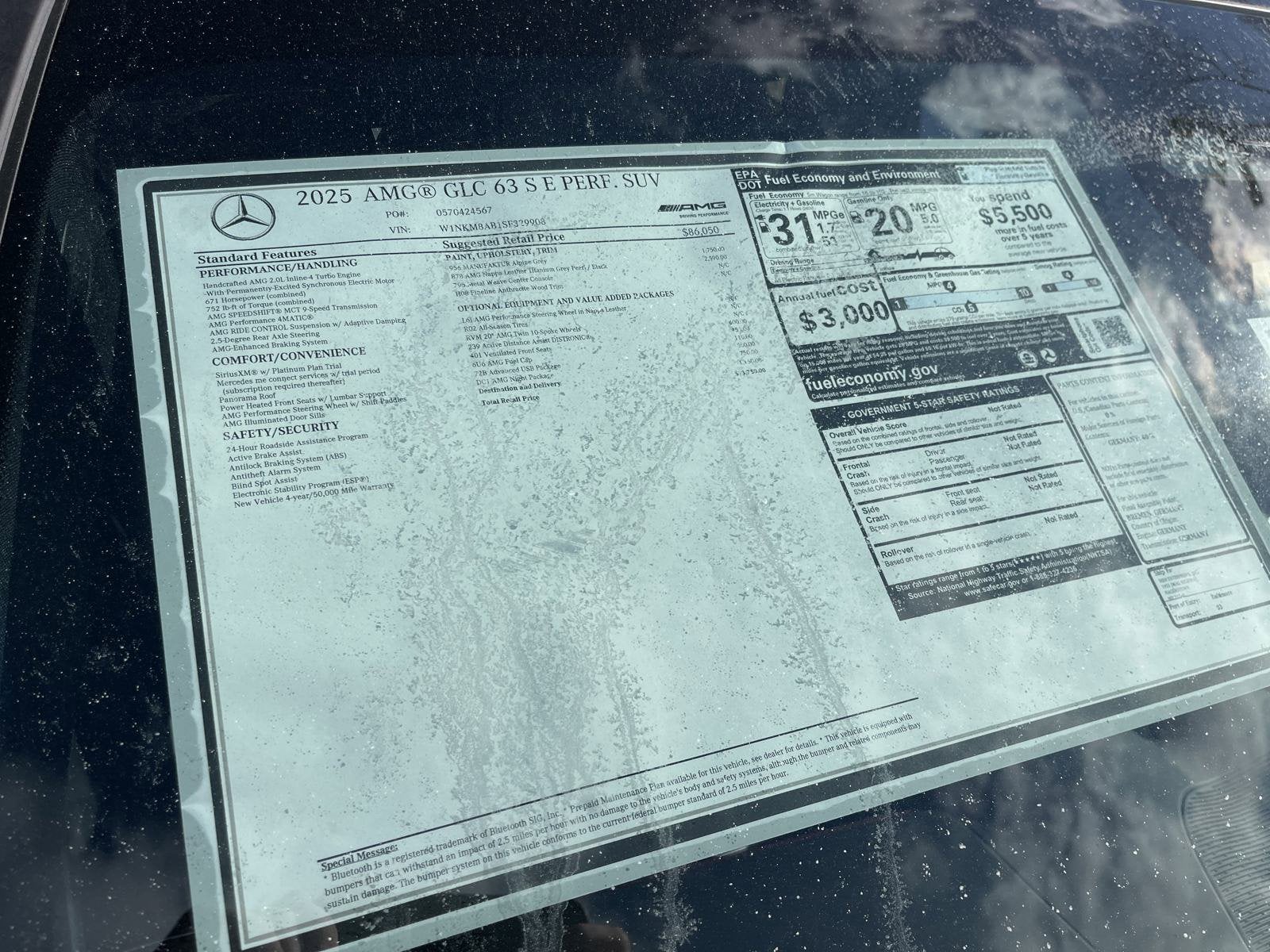 2025 Mercedes-Benz GLC AMG® GLC 63 S E Performance 4MATIC® SUV